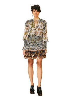 FARM Rio Floral Tapestry Mini Dress